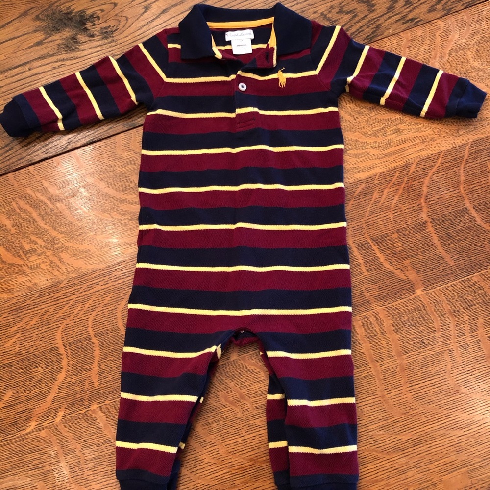 Ralph Lauren Baby Cotton Interlock Coverall
